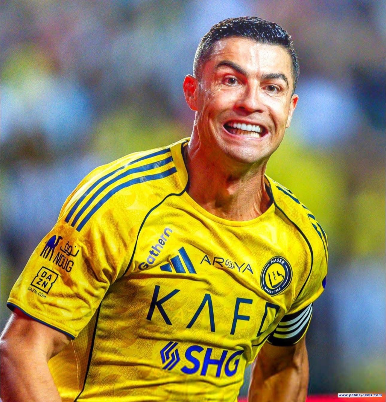 كريستيانو رونالدو يسجل هدفه الـ100 بقميص النصر السعودي.